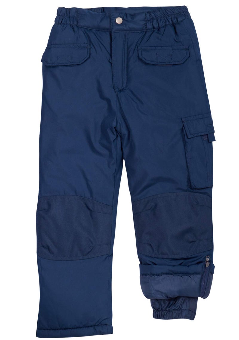 Cherokee Kids Snow Pants - Insulated Heavyweight Waterproof Ski Pants for Boys & Girls - Breathable Winter Gear for Kids, Size 8/10, Navy - Image 1